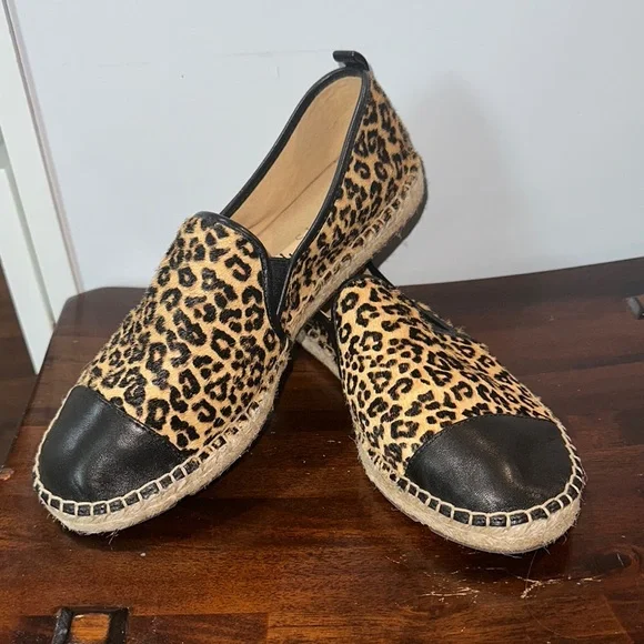 Talbots Brown and Black Leopard Print Loafers - Picture 3 of 6